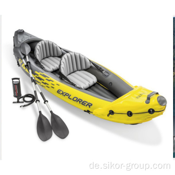Intex 68307 K2 Kajak aufblasbares Ruderboot Set Outdoor Professionelles Ruderboot mit Paddelsportspiel